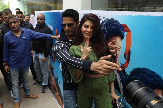 Sidharth Malhotra and Jacqueline Fernandez strike poses at the preview of A Gentleman in Mumbai, on July 7. (IANS) Sidharth Malhotra and Jacqueline Fernandez strike poses at the preview of A Gentleman in Mumbai, on July 7. (IANS)