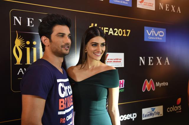 Rajput and Kriti Sanon (R) arrive for an event in New Delhi on July 4. (AFP) Rajput and Kriti Sanon (R) arrive for an event in New Delhi on July 4. (AFP)