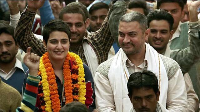 Aamir Khan and Fatima Sana Shaikh in a still from Dangal. Aamir Khan and Fatima Sana Shaikh in a still from Dangal.