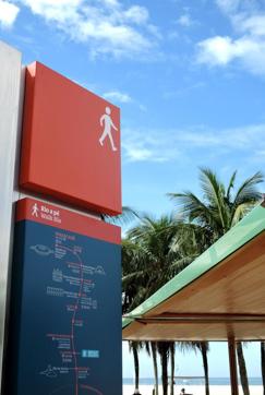 A signage in Rio. A signage in Rio.