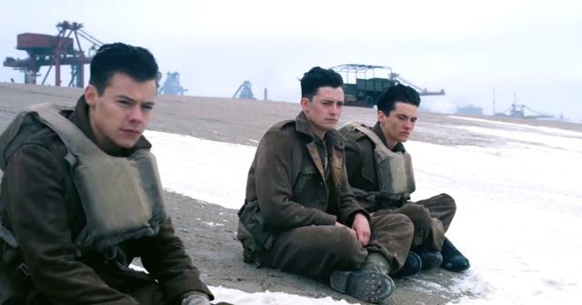 Harry Styles in a still from Dunkirk.