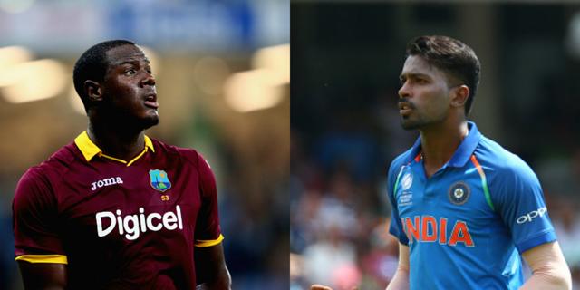 Both Carlos Brathwaite (L) and Hardik Pandya will have important roles to play for their teams. (HT Photo/Agencies) Both Carlos Brathwaite (L) and Hardik Pandya will have important roles to play for their teams. (HT Photo/Agencies)