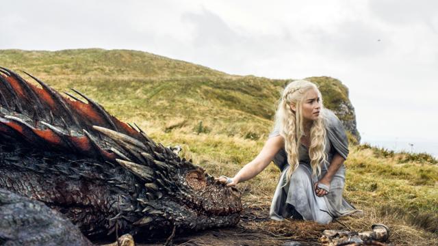 Emilia Clarke appears in a scene from Game of Thrones, as the menacing, white-haired Daenerys Targaryen, aka Khaleesi, aka "Mother of Dragons." (AP) Emilia Clarke appears in a scene from Game of Thrones, as the menacing, white-haired Daenerys Targaryen, aka Khaleesi, aka "Mother of Dragons." (AP)