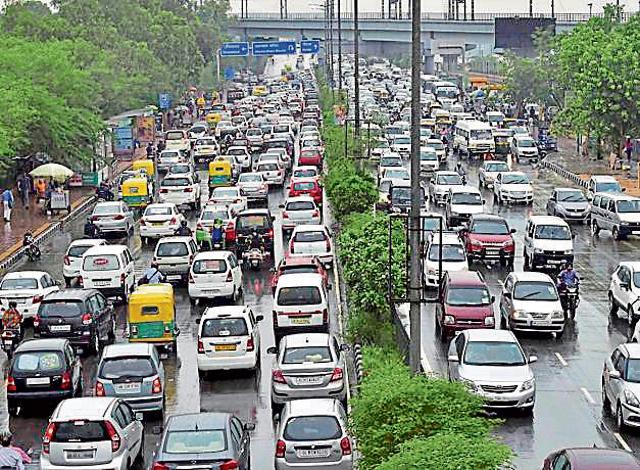 Among other roads affected by water logging were the RTR Marg, Noida-Delhi Link Road, MB Road near Tughlaqabad Air Force Station, Nangal Raya Flyover, Vikas Marg and under the Raj Nagar Flyover and Akshardham (above). (PTI) Among other roads affected by water logging were the RTR Marg, Noida-Delhi Link Road, MB Road near Tughlaqabad Air Force Station, Nangal Raya Flyover, Vikas Marg and under the Raj Nagar Flyover and Akshardham (above). (PTI)