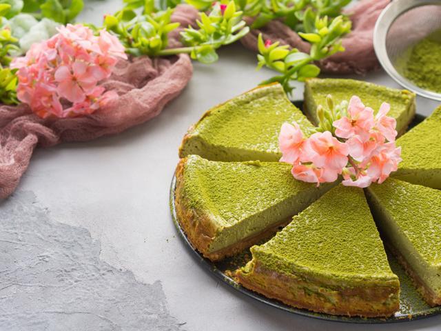 Matcha is used to make desserts such as cheese cake. (Shutterstock) Matcha is used to make desserts such as cheese cake. (Shutterstock)
