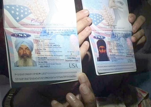 Passports of missing US nationals Premjeet Singh and Harkhewal Singh. (HT Photo) Passports of missing US nationals Premjeet Singh and Harkhewal Singh. (HT Photo)