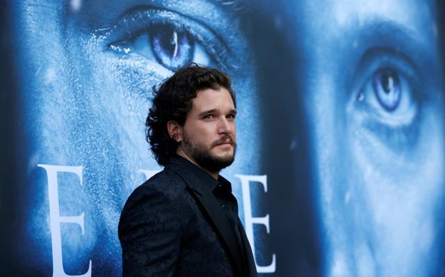 Star Kit Harington, who plays Jon Snow in Game of Thrones, poses at the world premiere of season 7. (REUTERS)