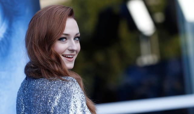 Cast member Sophie Turner, who plays Sansa Stark, poses at the premiere for season 7 of the television series Game of Thrones. (REUTERS)