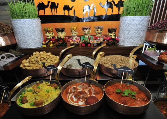 To make it an authentic affair, the hotel has flown in Maharaj Durga Singh, a royal chef, from Rajasthan for this festival. (HT Photo)