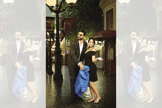 Clothes that will work best to battle the pitter-patter raindrops would be polyester-based jersey and synthetic fabrics that will dry up real quick. (Gazi wears a suit, shoes and shirt from Zara. His jacket is from Columbia, shoes from Koovs and sunglasses are from RayBan. Nora wears a dress from Koovs) (Shivangi Kulkarni) Clothes that will work best to battle the pitter-patter raindrops would be polyester-based jersey and synthetic fabrics that will dry up real quick. (Gazi wears a suit, shoes and shirt from Zara. His jacket is from Columbia, shoes from Koovs and sunglasses are from RayBan. Nora wears a dress from Koovs) (Shivangi Kulkarni)