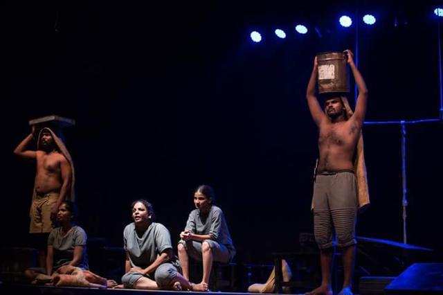 The campaign also staged a socio-political play called Manjal (Yellow) on July 3 in Chennai, which is based on Bhasha Singh’s explosive book on manual scavengers called Unseen. (Jai Bhim Mandram) The campaign also staged a socio-political play called Manjal (Yellow) on July 3 in Chennai, which is based on Bhasha Singh’s explosive book on manual scavengers called Unseen. (Jai Bhim Mandram)