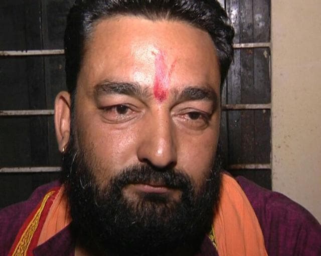 Bajrang Dal leader Kamlesh Thakur.  (HT Photo)