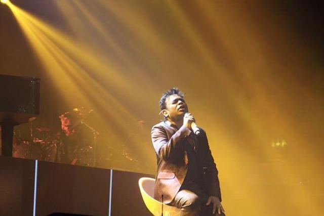 AR Rahman performs at the Wembley concert. AR Rahman performs at the Wembley concert.