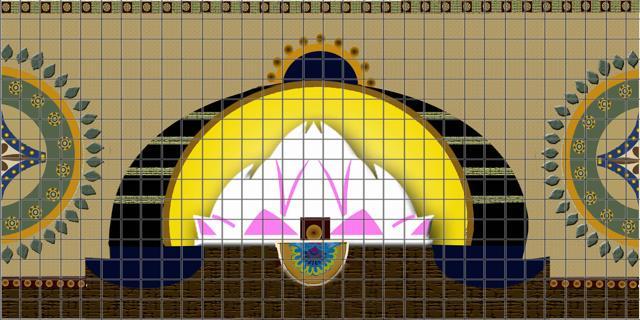 At the Kalkaji station, the walls will be decorated with paintings and artefacts of the Lotus and ISKCON temples. At the Kalkaji station, the walls will be decorated with paintings and artefacts of the Lotus and ISKCON temples.