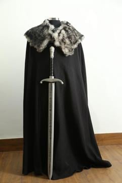 Jon Snow’s famous black coat and the replica of his sword ‘ Longclaw’. (HT Photo/ Raajessh Kashyap)