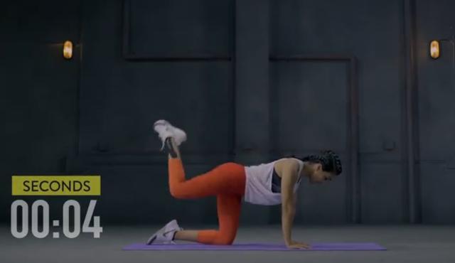 Get on all fours on mat (hands under shoulders, knees under hips). (cure.fit ) Get on all fours on mat (hands under shoulders, knees under hips). (cure.fit )