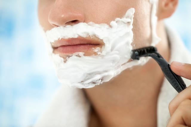 Use a shaving cream that has anti-ageing ingredients in it. (Shutterstock) Use a shaving cream that has anti-ageing ingredients in it. (Shutterstock)