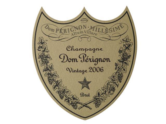Dom Perignon, a brand of vintage Champagne, is one of the many premium labels. Dom Perignon, a brand of vintage Champagne, is one of the many premium labels.