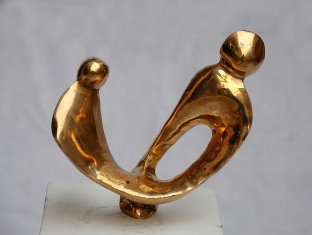 A sculpture on display at the show.