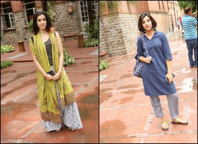 Ethnic casuals with a twist was also a common choice among fucchas. (Manoj Verma/HT Photo) Ethnic casuals with a twist was also a common choice among fucchas. (Manoj Verma/HT Photo)