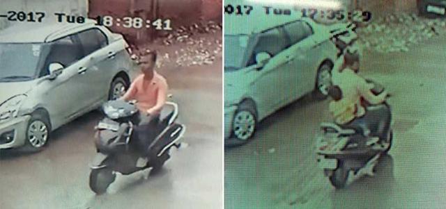The CCTV footage showed the man leaving with his daughter and returning alone. The CCTV footage showed the man leaving with his daughter and returning alone.