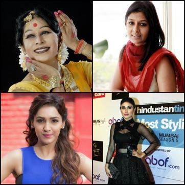 Indian Kathak dancer Shovana Narayan, actor Nandita Das, singer Neeti Mohan and actor Mouni Roy. Indian Kathak dancer Shovana Narayan, actor Nandita Das, singer Neeti Mohan and actor Mouni Roy.