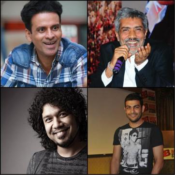 Actor Manoj Bajpayee, filmmaker Prakash Jha, singer Papon, and Pravesh Rana. Actor Manoj Bajpayee, filmmaker Prakash Jha, singer Papon, and Pravesh Rana.