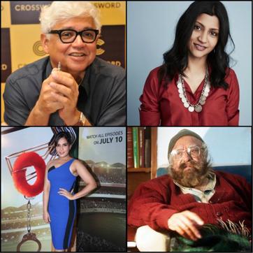 (Clockwise from top left) Author Amitav Ghosh, actor Konkona Sen Sharma, author Khushwant Singh and actor Richa Chaddha. (Clockwise from top left) Author Amitav Ghosh, actor Konkona Sen Sharma, author Khushwant Singh and actor Richa Chaddha.