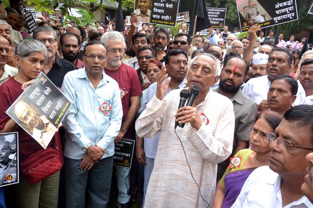 Voice of the oppressed: Baba Adhav (HT PHOTO)