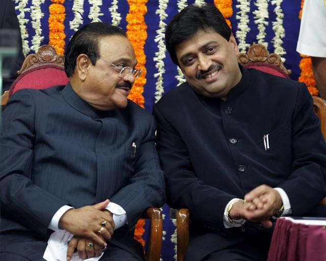 Chief minister Ashok Chavan, who was later embroiled in the Adarsh scam, and his deputy Chhagan Bhujbal, who is currently lodged in jail, were sworn-in as the Congress-NCP combine retained power in Maharashtra. (HT FILE) Chief minister Ashok Chavan, who was later embroiled in the Adarsh scam, and his deputy Chhagan Bhujbal, who is currently lodged in jail, were sworn-in as the Congress-NCP combine retained power in Maharashtra. (HT FILE)