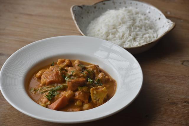 On those damp, chilly days, warm up with a tapioca-based broth. Seen here is the vegetarian version of Bobo de Camaro as created at The Sassy Spoon. (Anshuman Poyrekar / HT Photo)