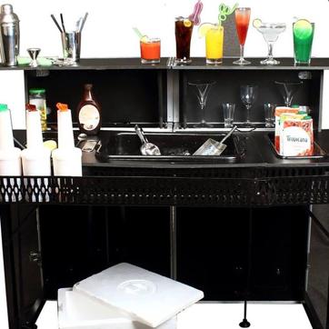 A simple bar set up by Barmobile. (Barmobile) A simple bar set up by Barmobile. (Barmobile)