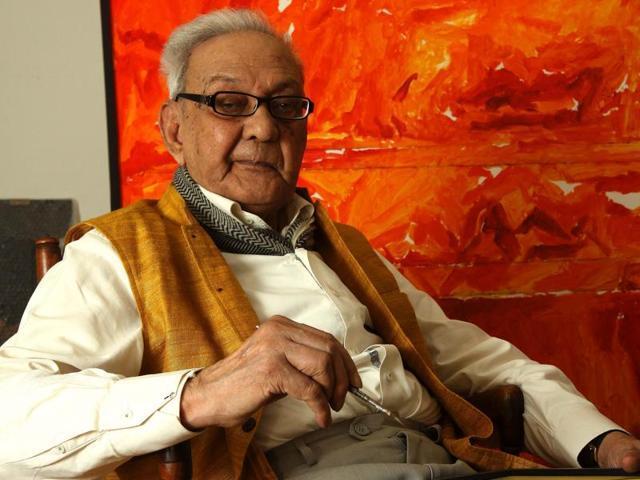 Poet Ashok Vajpeyi, the Raza Foundation’s current managing trustee, says it took him three days to persuade SH Raza (in picture) to use his name for the Foundation he was funding . (HT Photo) Poet Ashok Vajpeyi, the Raza Foundation’s current managing trustee, says it took him three days to persuade SH Raza (in picture) to use his name for the Foundation he was funding . (HT Photo)