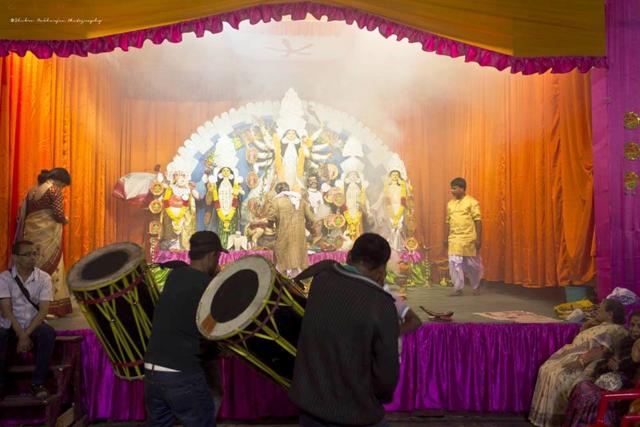 Durga Puja celebration in Raj Rajeswari Hall (HT File Photo ) Durga Puja celebration in Raj Rajeswari Hall (HT File Photo )