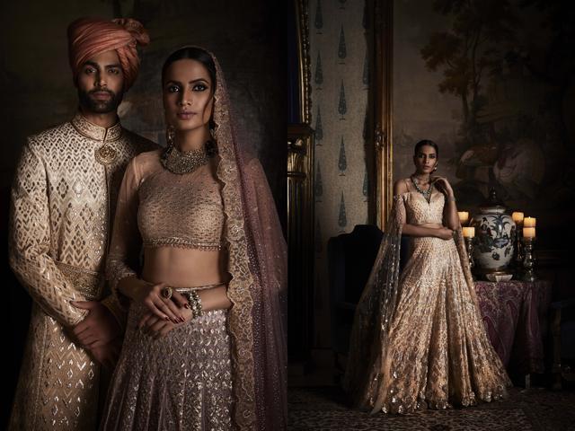 Tarun Tahiliani is presenting occasion wear at the couture week.