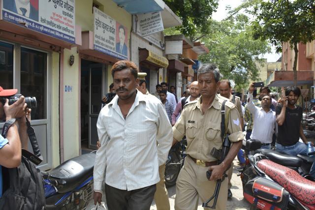 Surinder Koli in police custody. (Sakib Ali/HT Photo) Surinder Koli in police custody. (Sakib Ali/HT Photo)