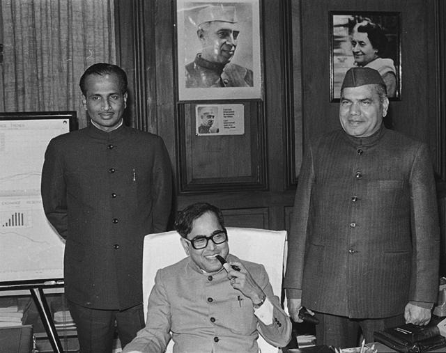Pranab Mukherjee seen during his first stint as the Finance Minister on February 27, 1982. (Virendra Prabhakar / HT Photo) Pranab Mukherjee seen during his first stint as the Finance Minister on February 27, 1982. (Virendra Prabhakar / HT Photo)