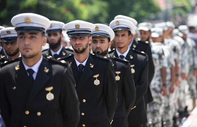 Members of Palestinian forces loyal to Hamas take part in a military parade in Gaza City on July 26, 2017 as a tense standoff is underway between Israel and Muslim worshippers at Jerusalem's al-Aqsa compound. (AFP) Members of Palestinian forces loyal to Hamas take part in a military parade in Gaza City on July 26, 2017 as a tense standoff is underway between Israel and Muslim worshippers at Jerusalem's al-Aqsa compound. (AFP)