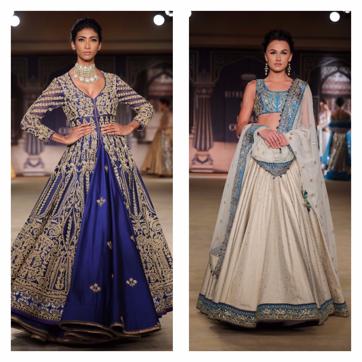 Ivories and layered lehengas also made their presence felt. (PHOTOS: RAAJESSH KASHYAP/HT) Ivories and layered lehengas also made their presence felt. (PHOTOS: RAAJESSH KASHYAP/HT)