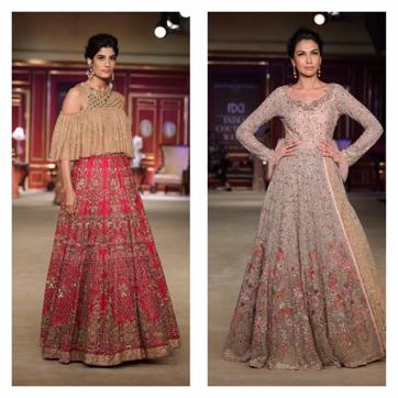 Bardot-style blouses and capes also featured in the collection. (PHOTOS: RAAJESSH KASHYAP/HT) Bardot-style blouses and capes also featured in the collection. (PHOTOS: RAAJESSH KASHYAP/HT)