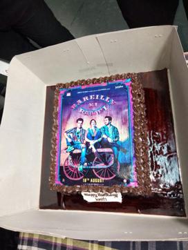 The team of Bareily Ki Barfi got this cake for the actor, who turns 27 today.