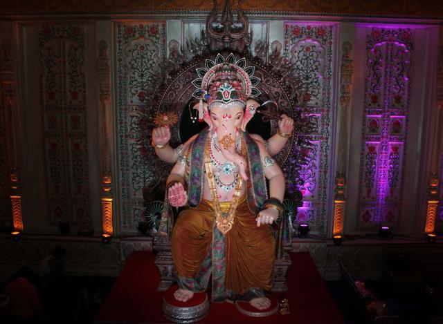 Khatu’s speciality was the innocence he brought to the eyes. The idol at Khetwadi’s Sarvajanik Ganeshotsav Mandal in 2015. (FILE) Khatu’s speciality was the innocence he brought to the eyes. The idol at Khetwadi’s Sarvajanik Ganeshotsav Mandal in 2015. (FILE)