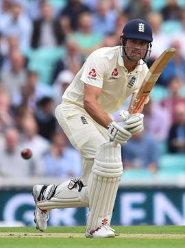 England's Alastair Cook plays a shot on the first day of the third Test match against South Africa at The Oval on Thursday. England have won 40 Tests at the ground. (AFP) England's Alastair Cook plays a shot on the first day of the third Test match against South Africa at The Oval on Thursday. England have won 40 Tests at the ground. (AFP)