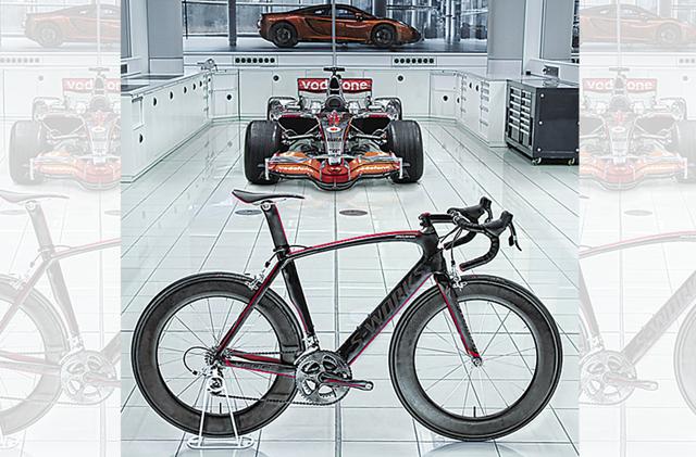 The S-Works McLaren Venge bicycle uses space-age materials for high performance The S-Works McLaren Venge bicycle uses space-age materials for high performance