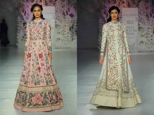 Pastels and whites took over the first segment of the show.