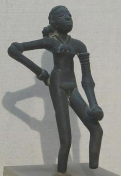 The Dancing Girl, one of the most stunning artefacts in the world. It was found in Mohenjo-Daro, a prominent site of the Indus Valley Civilisation The Dancing Girl, one of the most stunning artefacts in the world. It was found in Mohenjo-Daro, a prominent site of the Indus Valley Civilisation