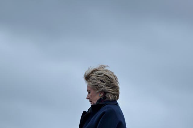 This file photo taken on October 14, 2016, shows former Democratic presidential nominee Hillary Clinton arriving at Boeing Field in Seattle, Washington. (AFP) This file photo taken on October 14, 2016, shows former Democratic presidential nominee Hillary Clinton arriving at Boeing Field in Seattle, Washington. (AFP)
