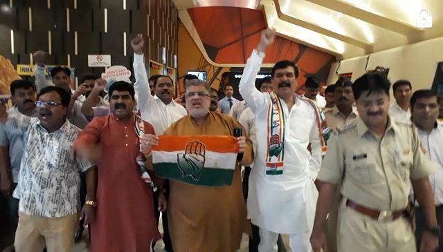 A protest in Thane. (PRAFUL GANGURDE) A protest in Thane. (PRAFUL GANGURDE)