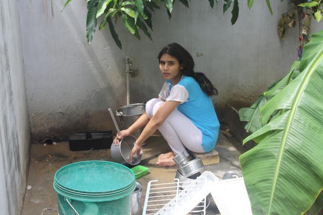 Pooja Chauhan, who also scored 60% in the class 10 exam, wanted to opt for science. (Leena Dhankhar)