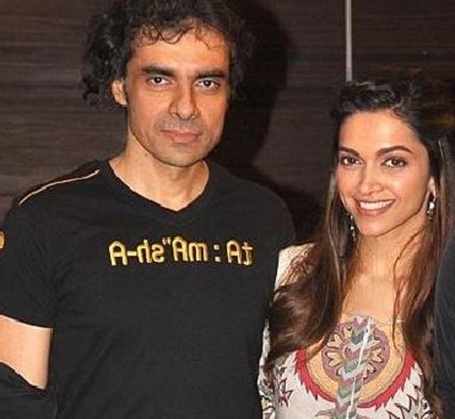 Imtiaz Ali with Deepika Padukone during the promotion of one of their films.